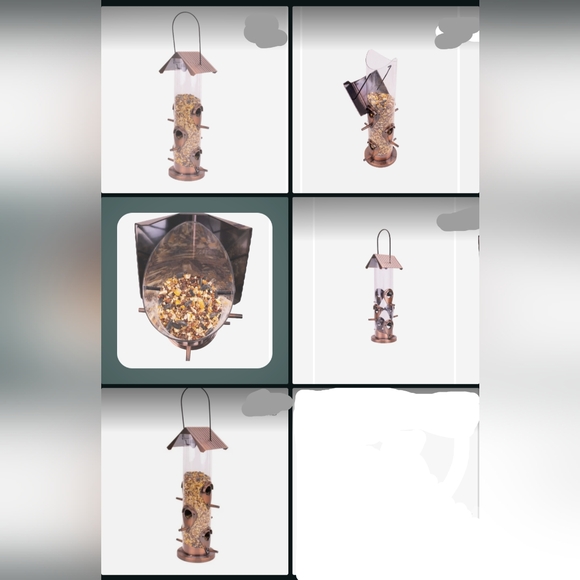 Bird Feeder with 6 Feeding Points New - Picture 6 of 7